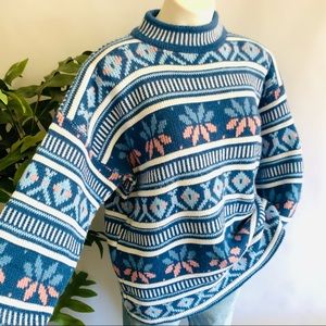 v i n t a g e :: Stunning Heavy Oversized Slouchy Grandpa Knit Sweater